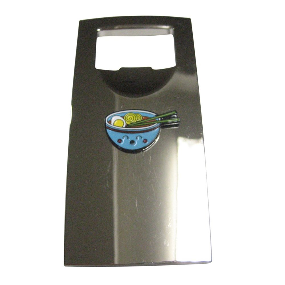 Colorful Happy Ramen Noodle Bowl Bottle Opener